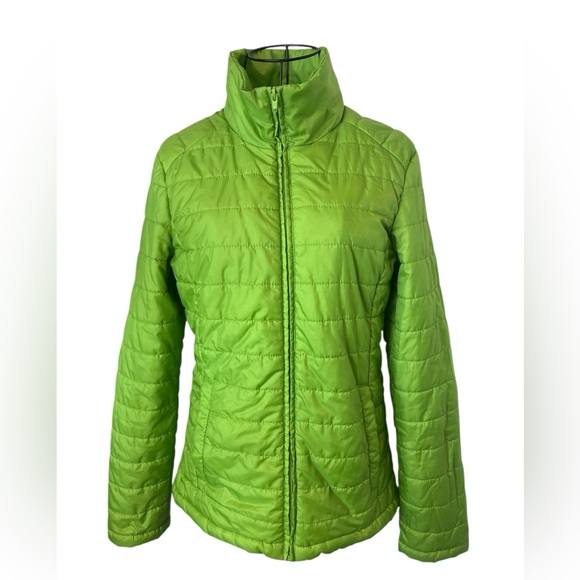 Hannah Puffer Lined Jacket, Size S, Lime Green, 100% Polyester, Like New - Picture 1 of 7